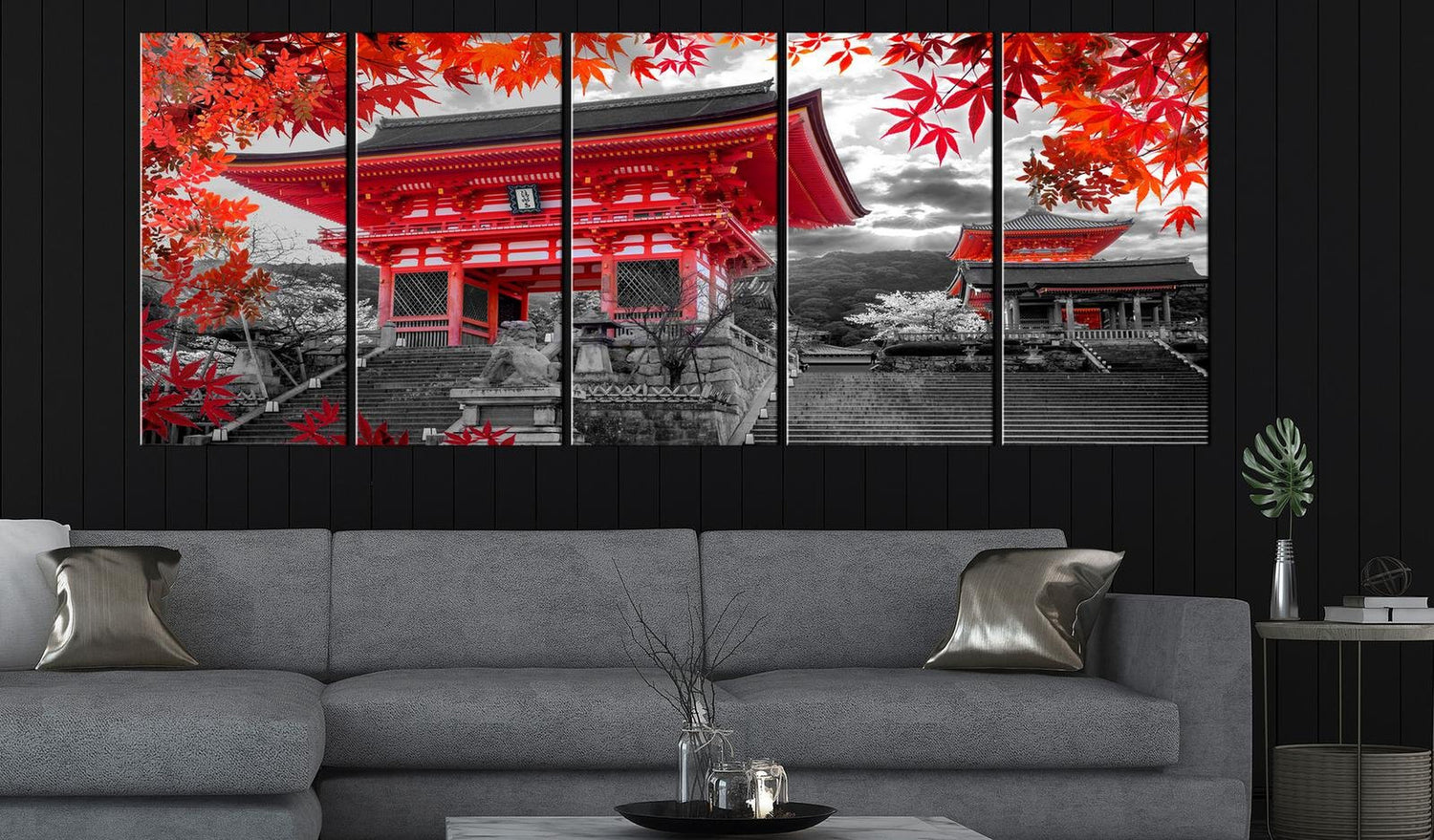 Stretched Canvas Places - Kyoto, Japan Narrow-Tiptophomedecor