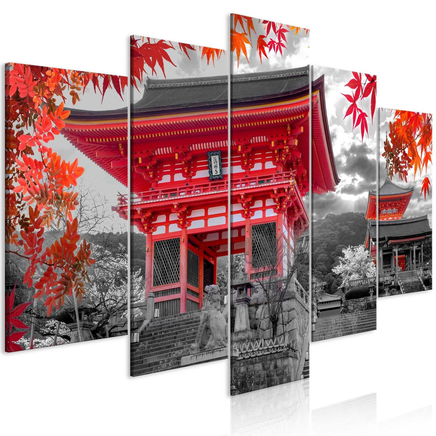 Stretched Canvas Places - Kyoto, Japan Wide-Tiptophomedecor