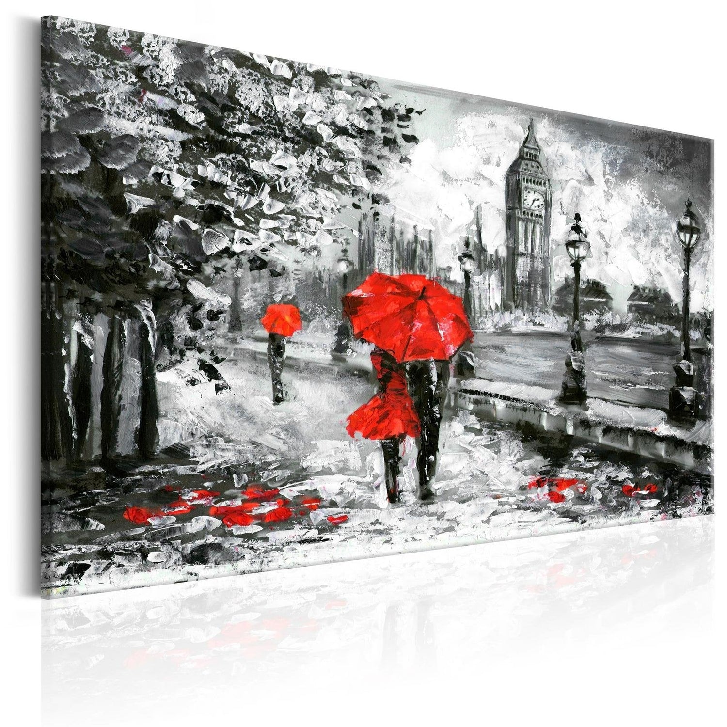 Stretched Canvas Places - London Walk-Tiptophomedecor