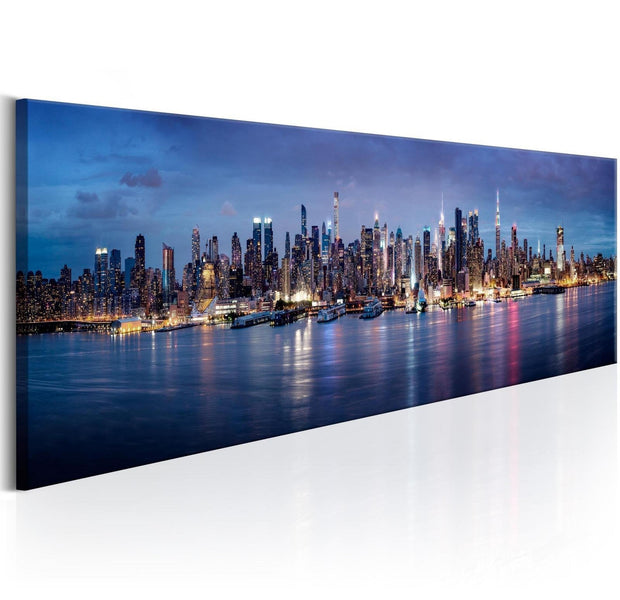Stretched Canvas Places - New York Nights-Tiptophomedecor