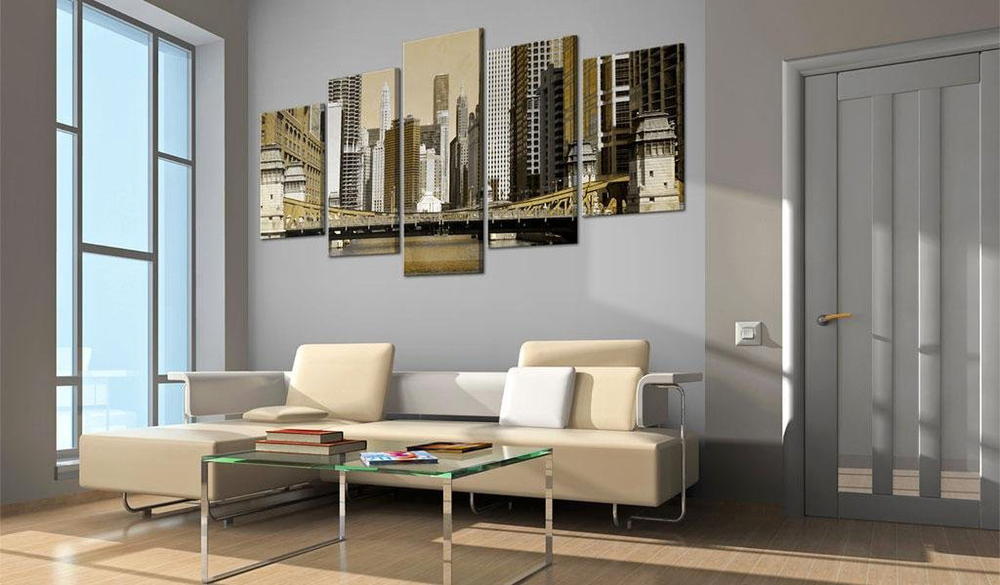 Stretched Canvas Places - New York - Vintage-Tiptophomedecor
