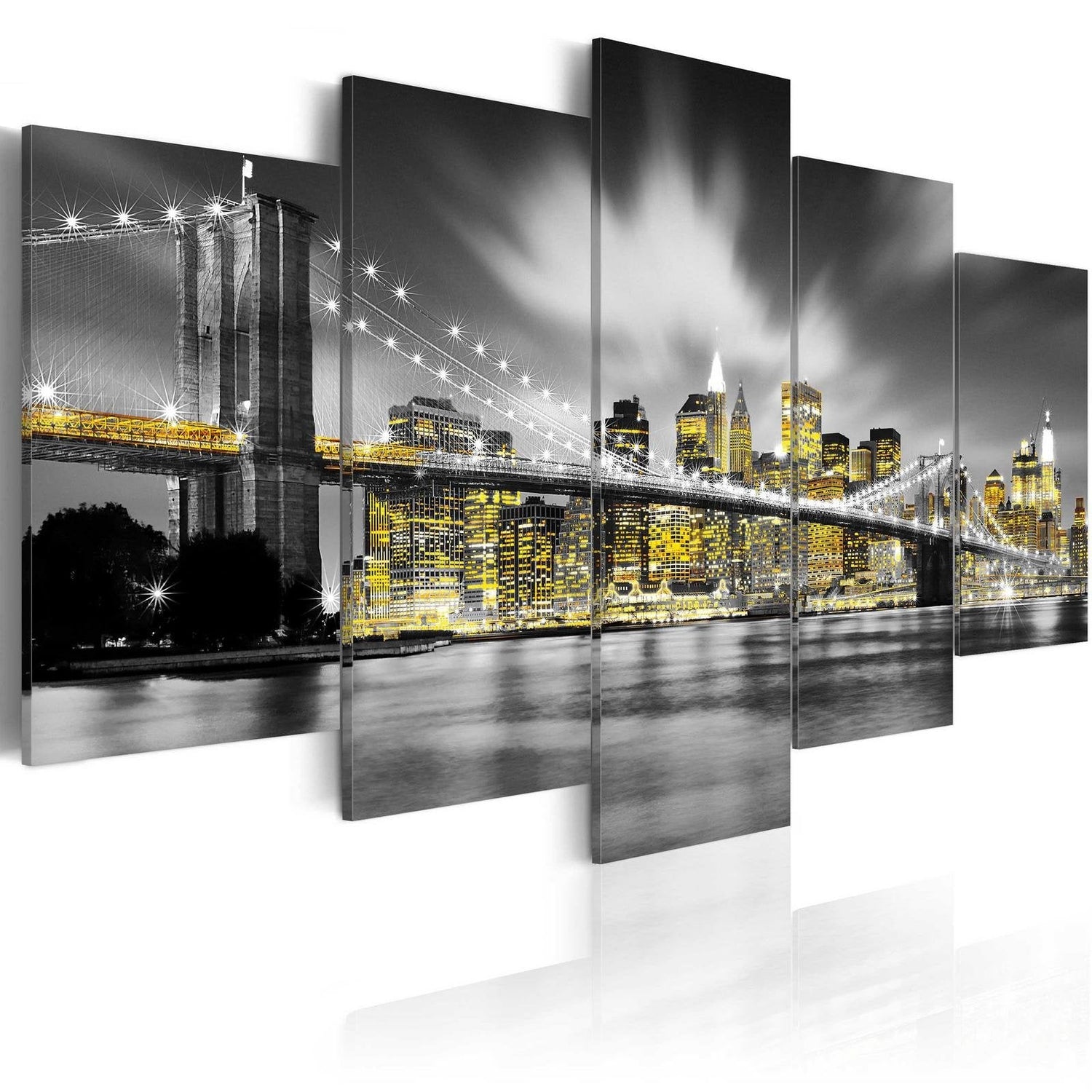 Stretched Canvas Places - Nyc: Amber Eyes-Tiptophomedecor