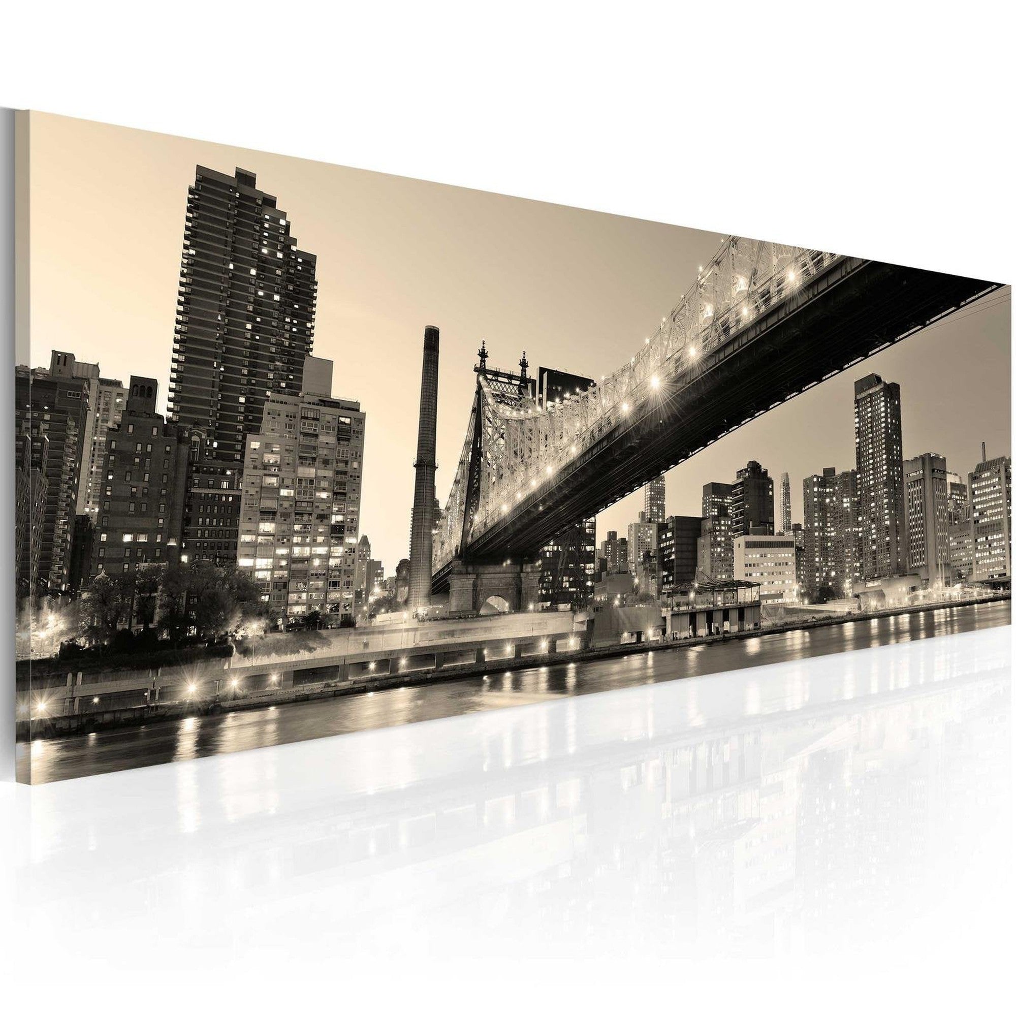 Stretched Canvas Places - Nyc - Night Tales-Tiptophomedecor