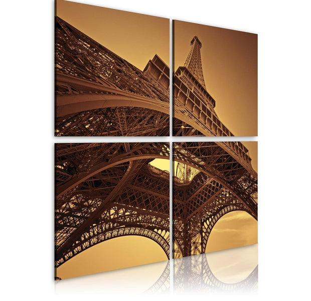 Stretched Canvas Places - Paris - Eiffel Tower-Tiptophomedecor