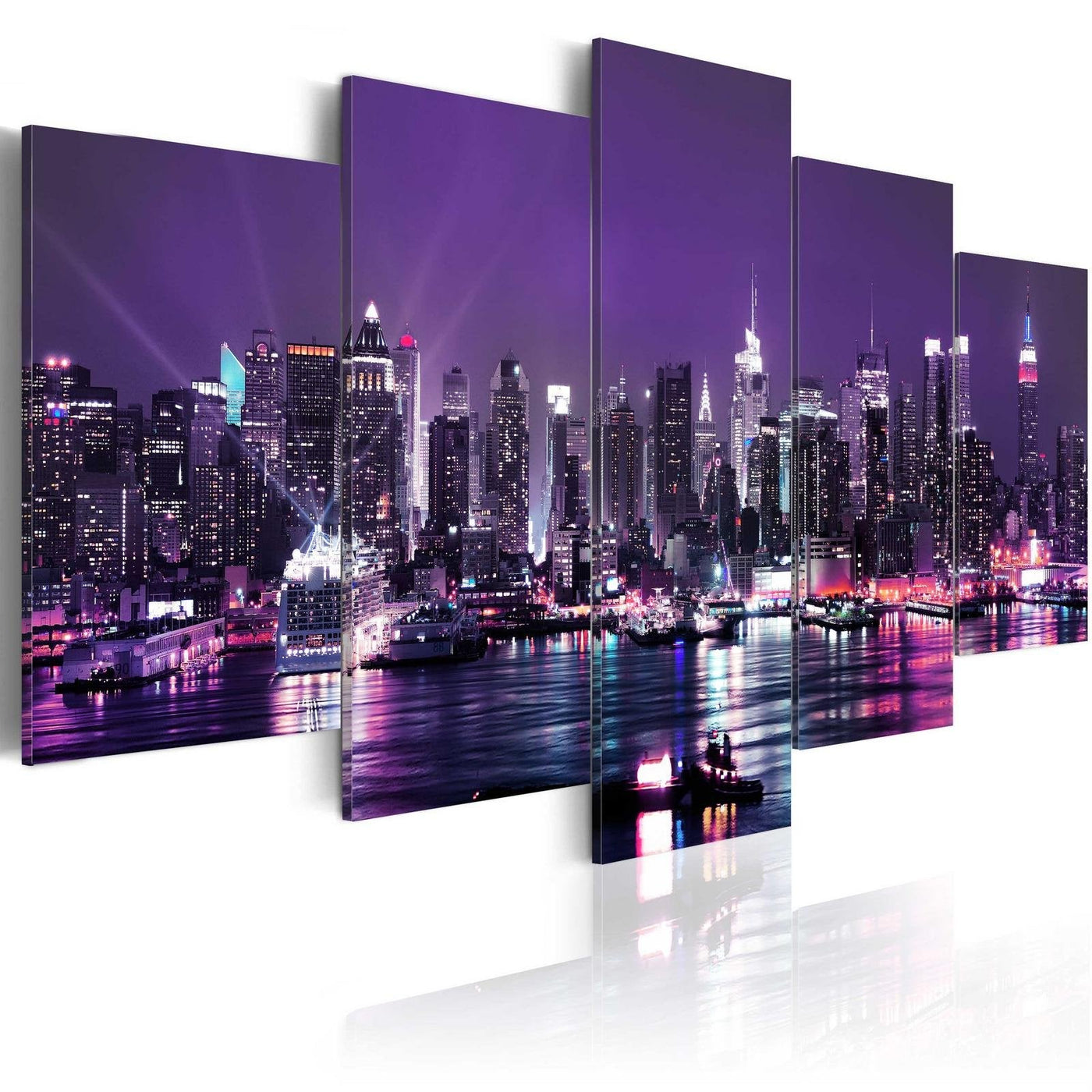 Stretched Canvas Places - Purple Sky-Tiptophomedecor