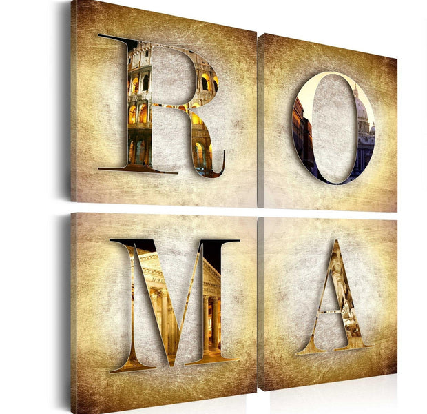 Stretched Canvas Places - Roman Holiday-Tiptophomedecor