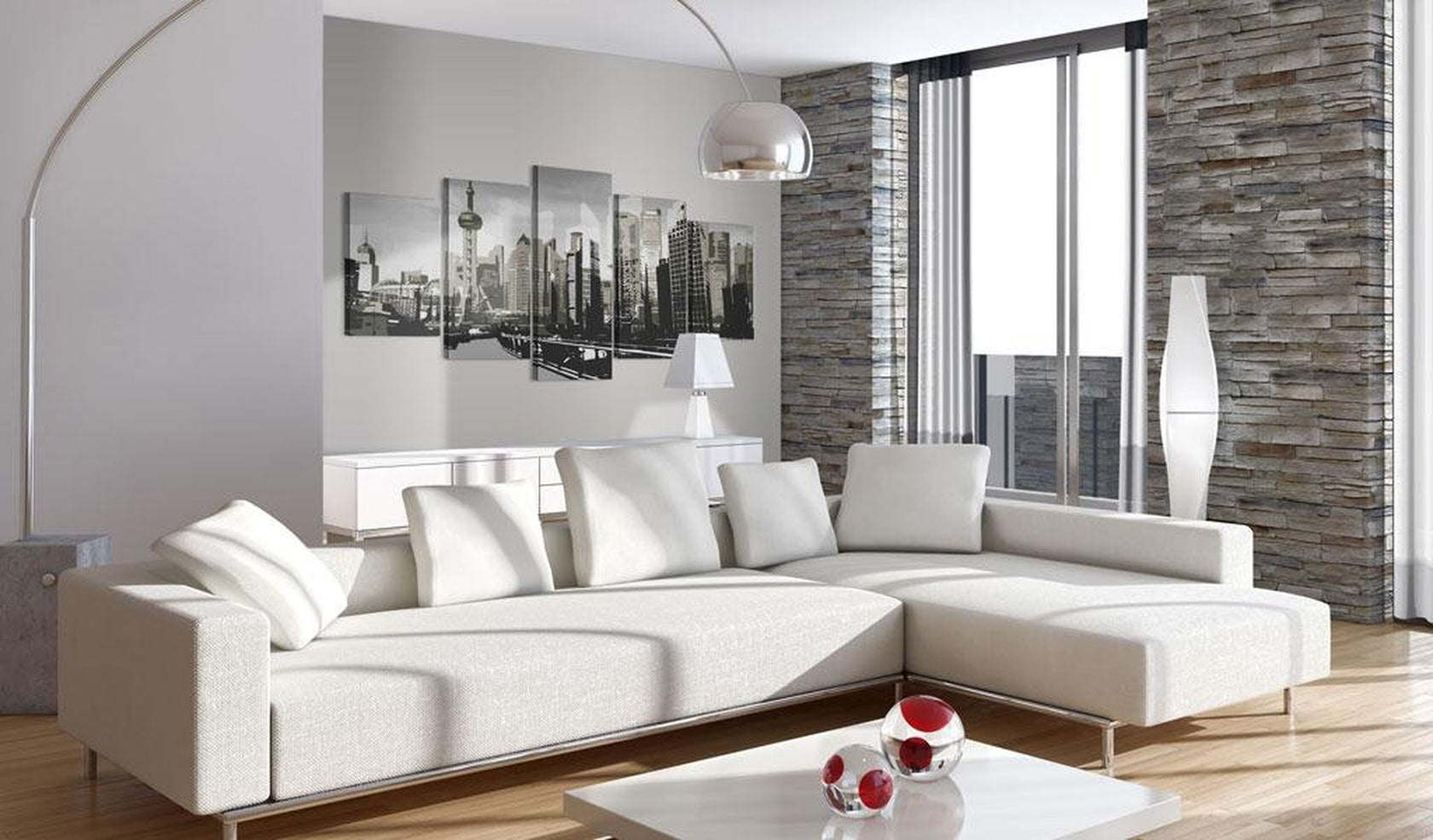 Stretched Canvas Places - Shanghai, China´S Largest City-Tiptophomedecor
