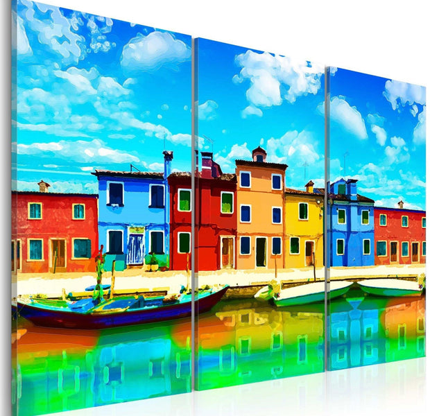 Stretched Canvas Places - Sunny Morning In Venice-Tiptophomedecor