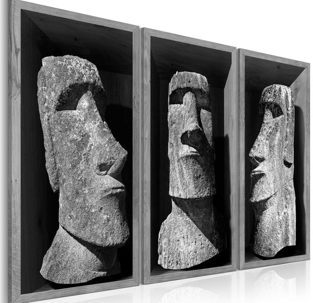 Stretched Canvas Places - The Mystery Of Easter Island-Tiptophomedecor