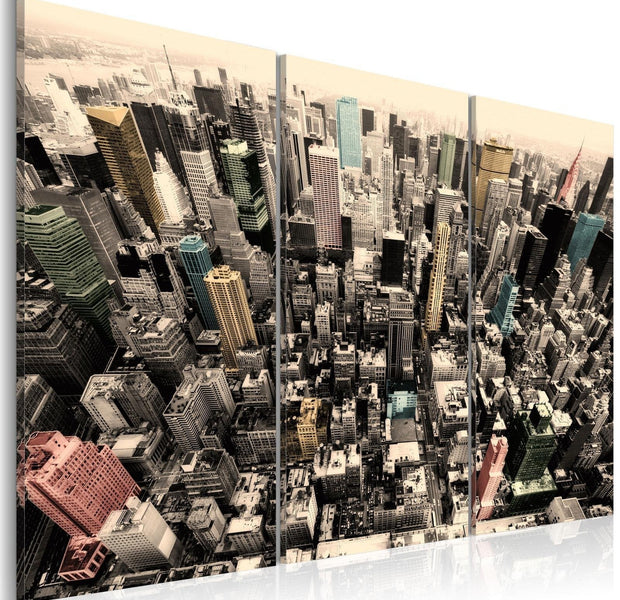 Stretched Canvas Places - The Tallest Buildings In New York City-Tiptophomedecor