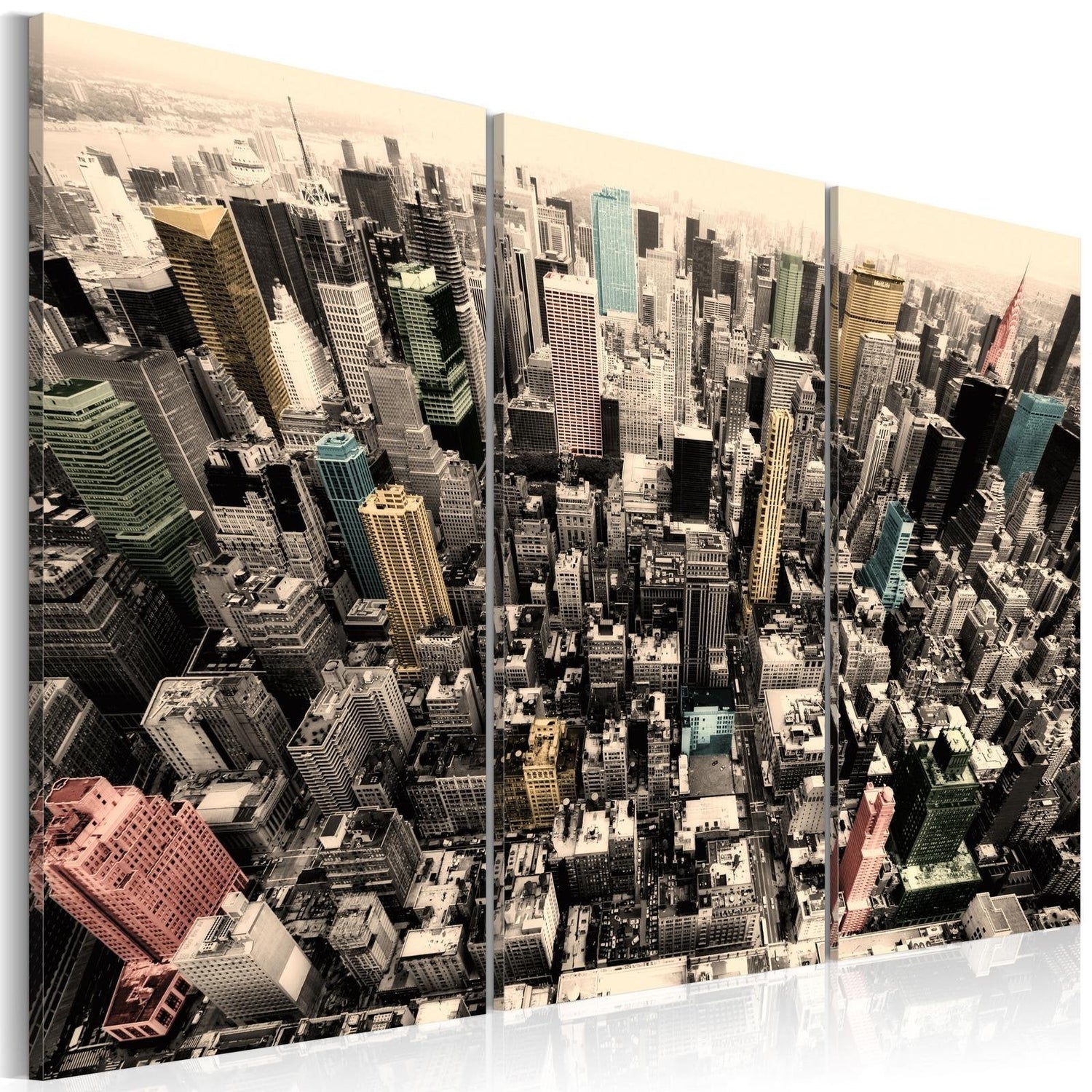 Stretched Canvas Places - The Tallest Buildings In New York City-Tiptophomedecor