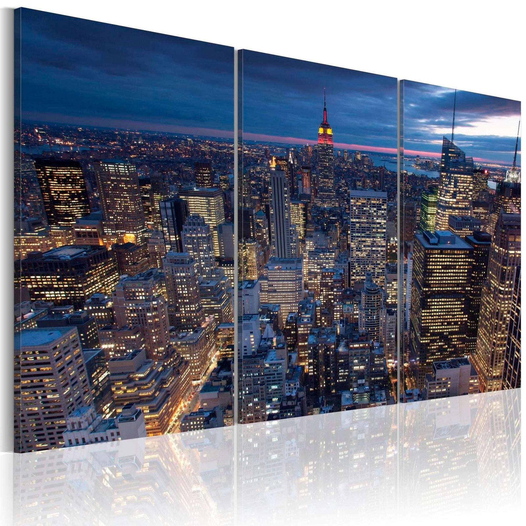 Stretched Canvas Places - View From Above - Nyc-Tiptophomedecor