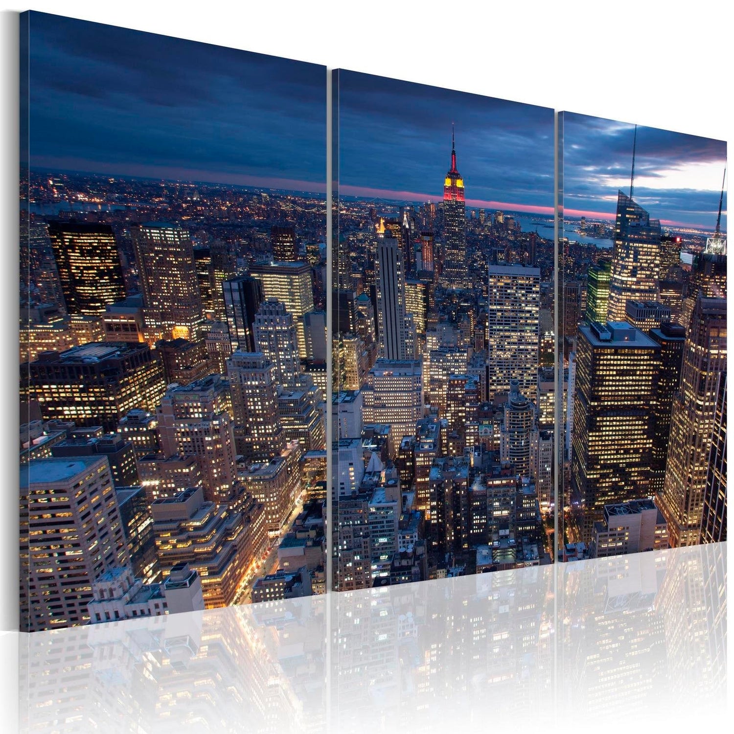 Stretched Canvas Places - View From Above - Nyc-Tiptophomedecor
