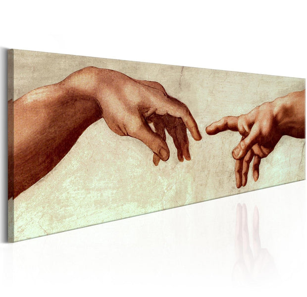 Stretched Canvas Print - God's Finger-Tiptophomedecor