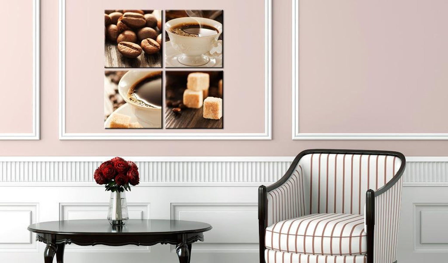 Stretched Canvas Still Life Art - A Cup Of Coffee-Tiptophomedecor