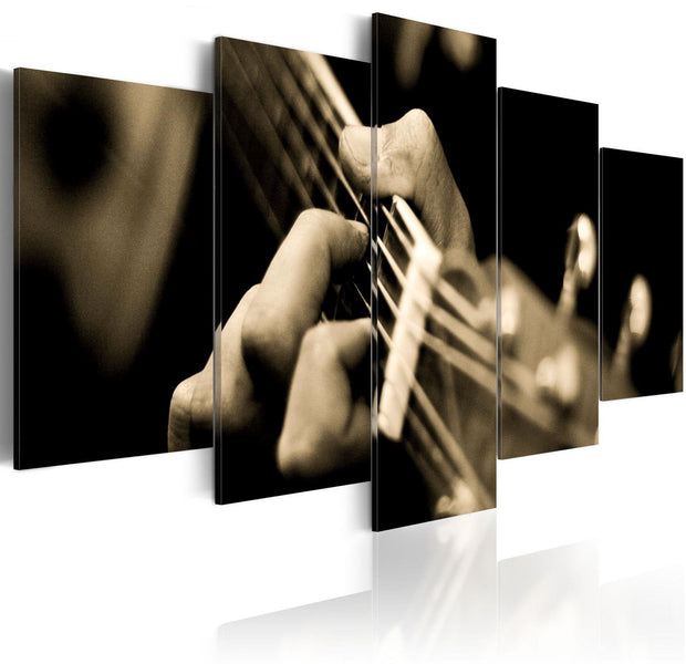 Stretched Canvas Still Life Art - Classical Guitar-Tiptophomedecor