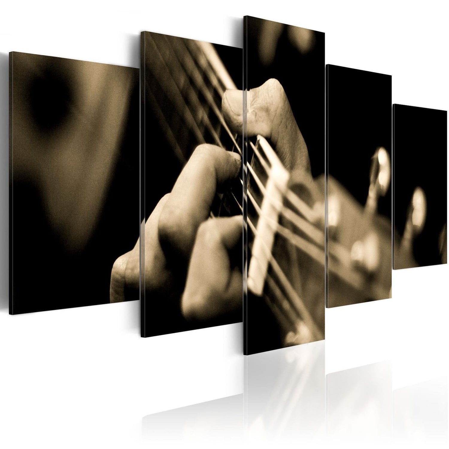 Stretched Canvas Still Life Art - Classical Guitar-Tiptophomedecor