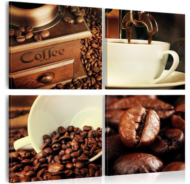 Stretched Canvas Still Life Art - Coffee Tasting-Tiptophomedecor