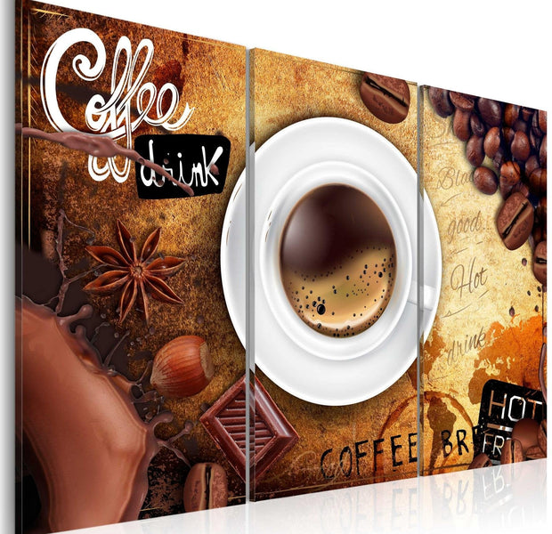 Stretched Canvas Still Life Art - Cup Of Coffee-Tiptophomedecor