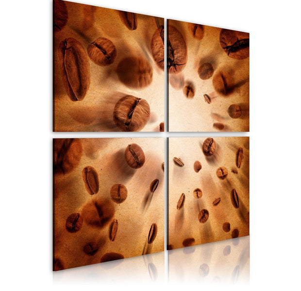 Stretched Canvas Still Life Art - Energetic Coffee-Tiptophomedecor