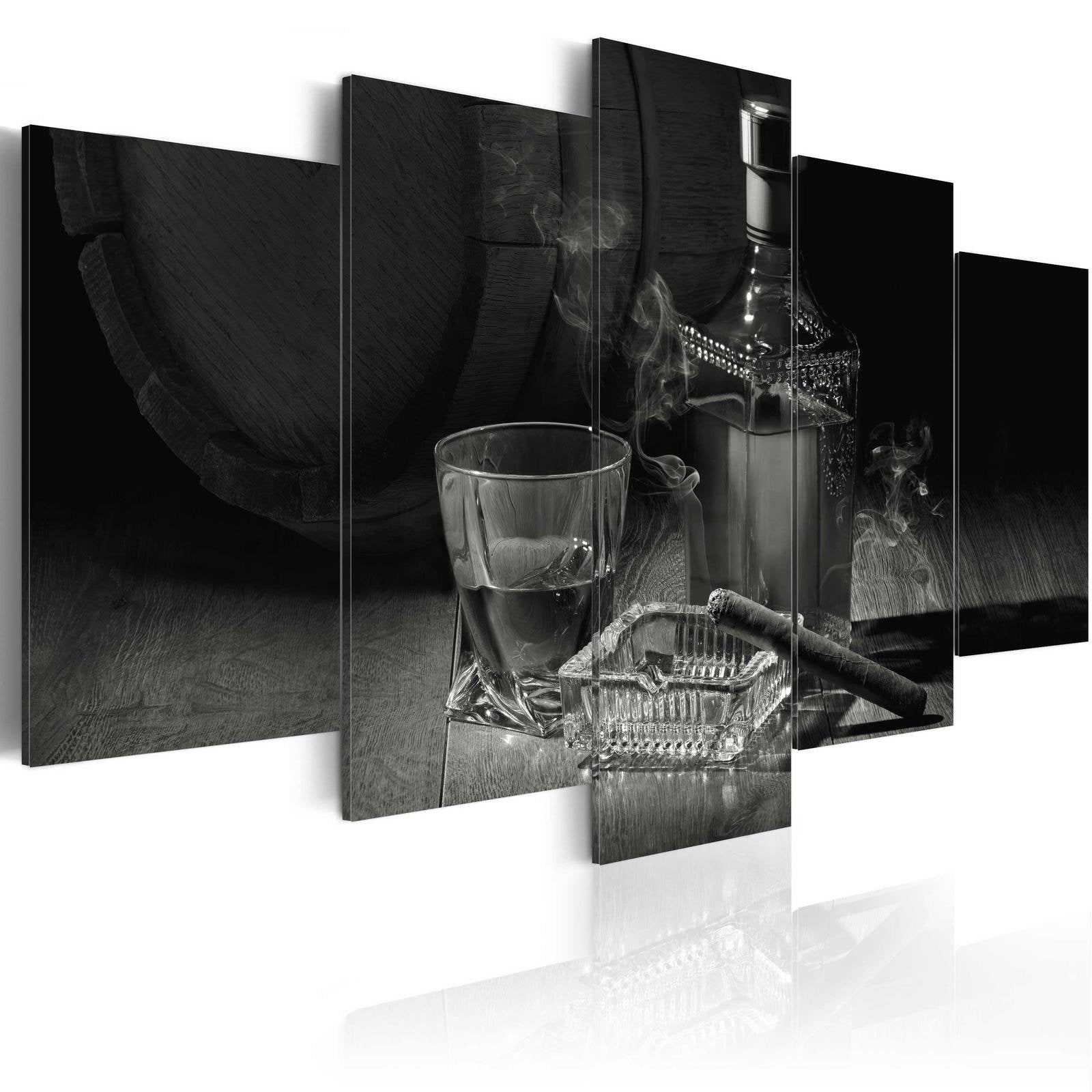 Stretched Canvas Still Life Art - Gentlemen'S Evening Iii-Tiptophomedecor