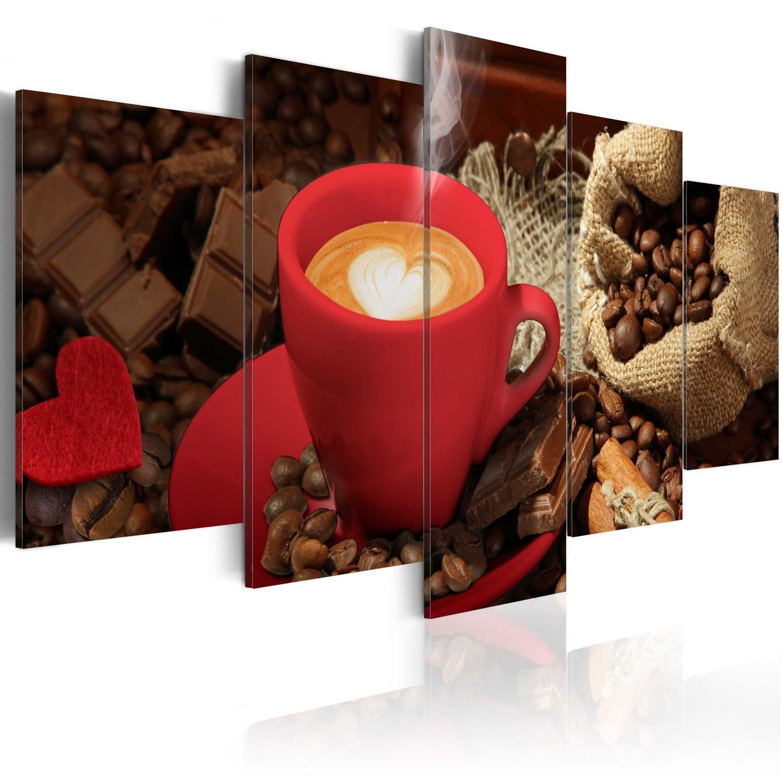 Stretched Canvas Still Life Art - Love Espresso-Tiptophomedecor