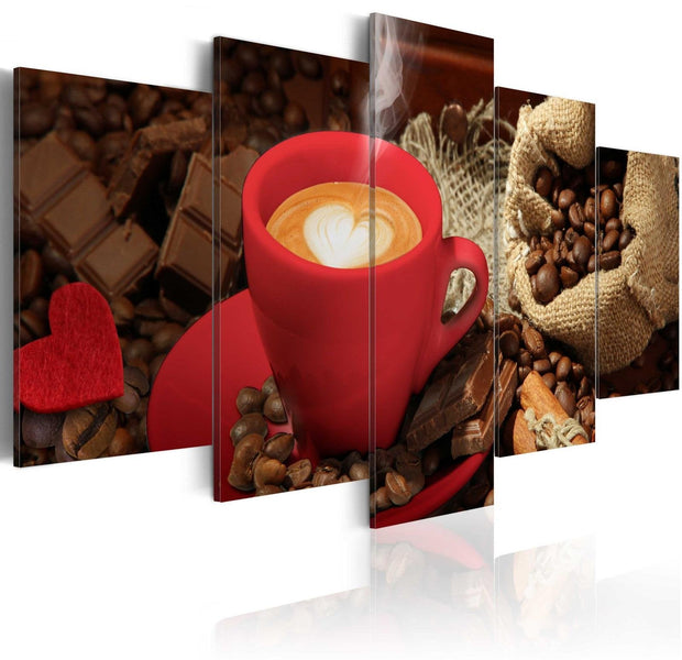 Stretched Canvas Still Life Art - Love Espresso-Tiptophomedecor