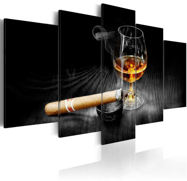 Stretched Canvas Still Life Art - Moment Of Glory - Black And White-Tiptophomedecor