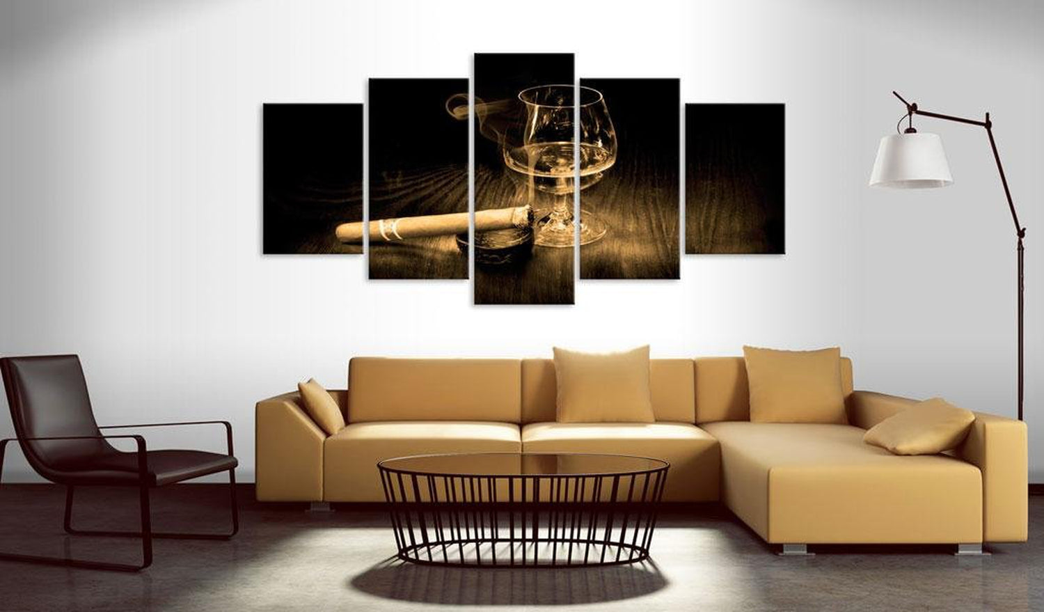 Stretched Canvas Still Life Art - Moment Of Glory - Sepia-Tiptophomedecor