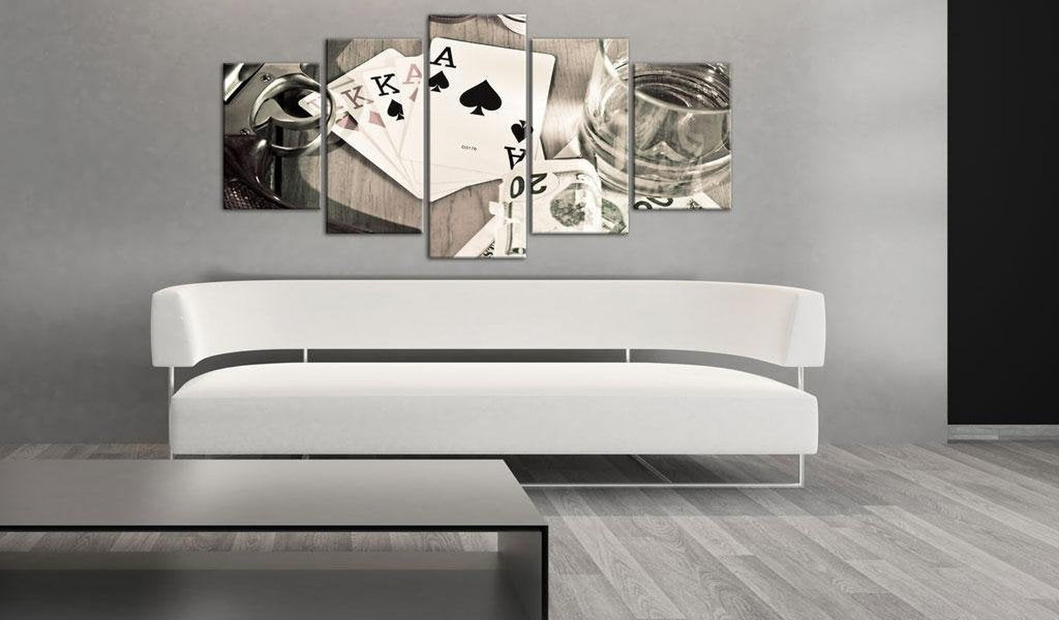 Stretched Canvas Still Life Art - Poker Night-Tiptophomedecor