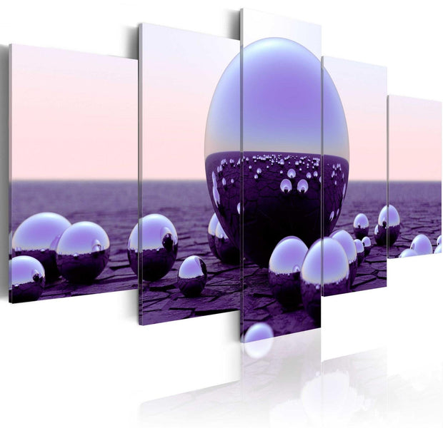 Stretched Canvas Still Life Art - Purple Balls-Tiptophomedecor