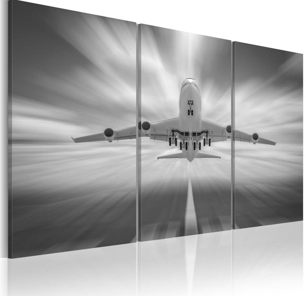 Stretched Canvas Still Life Art - Towards The Clouds - Triptych-Tiptophomedecor