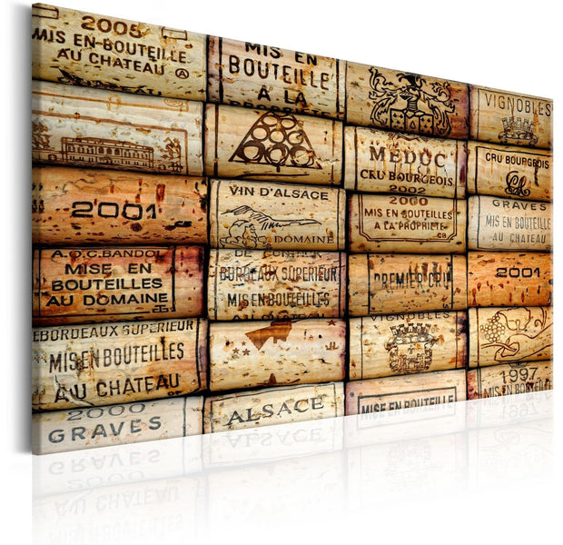 Stretched Canvas Still Life Art - Vineyard Of Memories-Tiptophomedecor