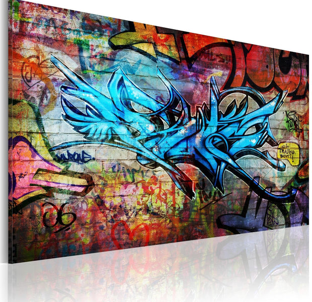 Stretched Canvas Street Art - Anonymous Graffiti-Tiptophomedecor