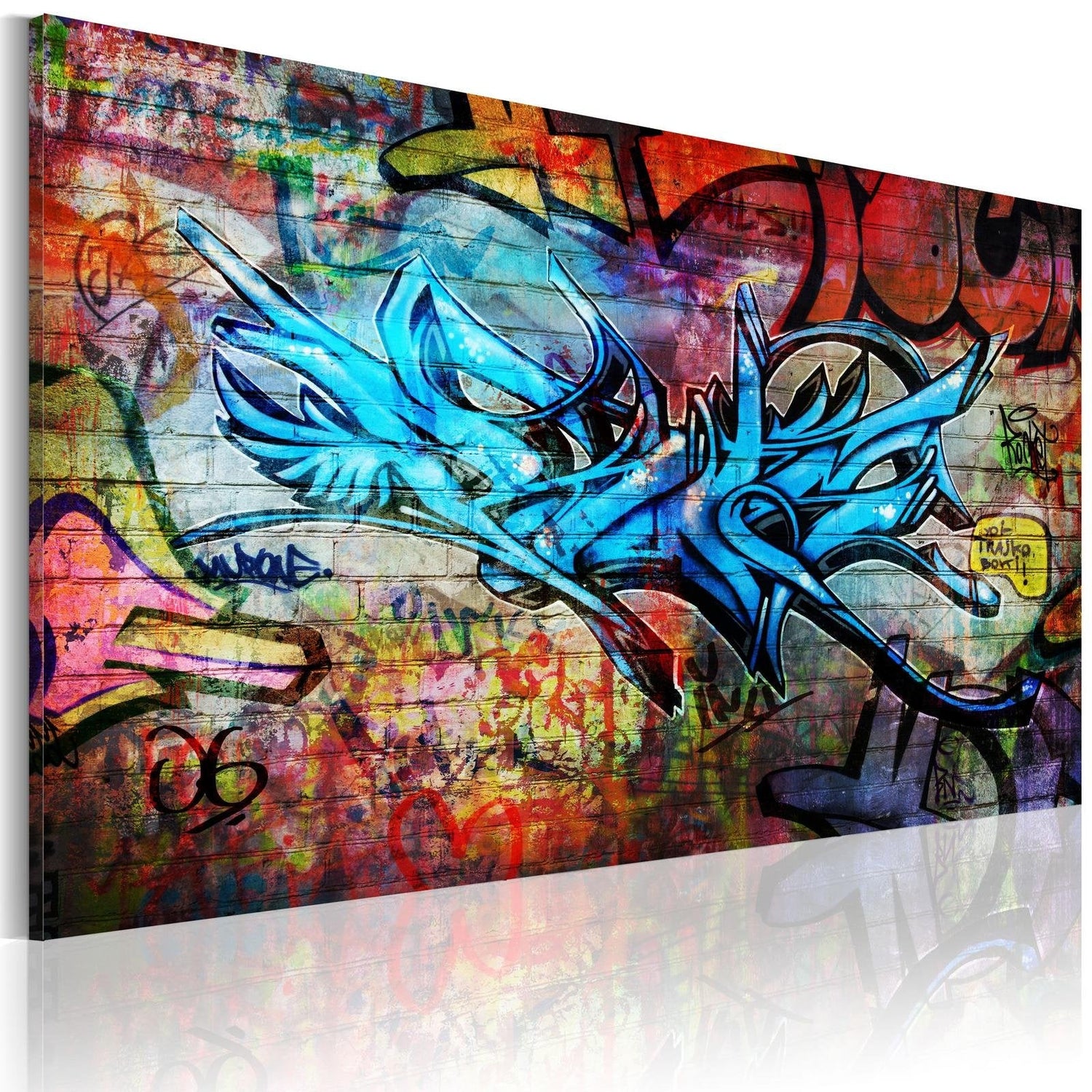 Stretched Canvas Street Art - Anonymous Graffiti-Tiptophomedecor