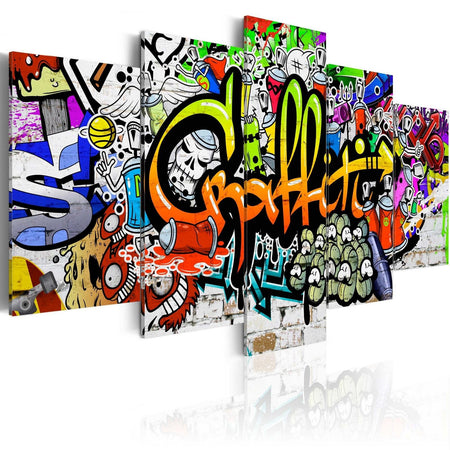 Stretched Canvas Street Art - Artistic Graffiti-Tiptophomedecor