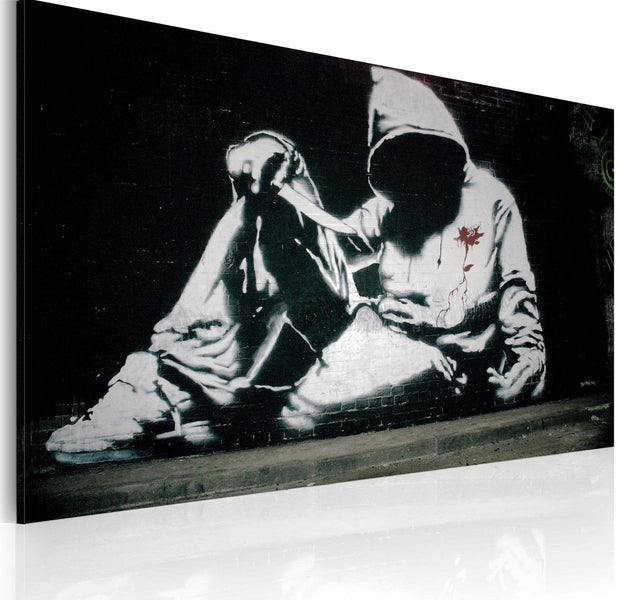 Stretched Canvas Street Art - Banksy: Incognito Killer-Tiptophomedecor