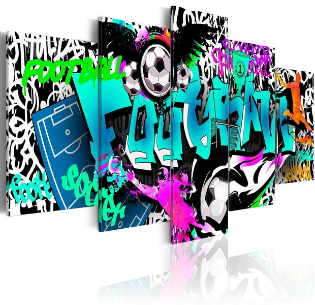 Stretched Canvas Street Art - Dream Match-Tiptophomedecor