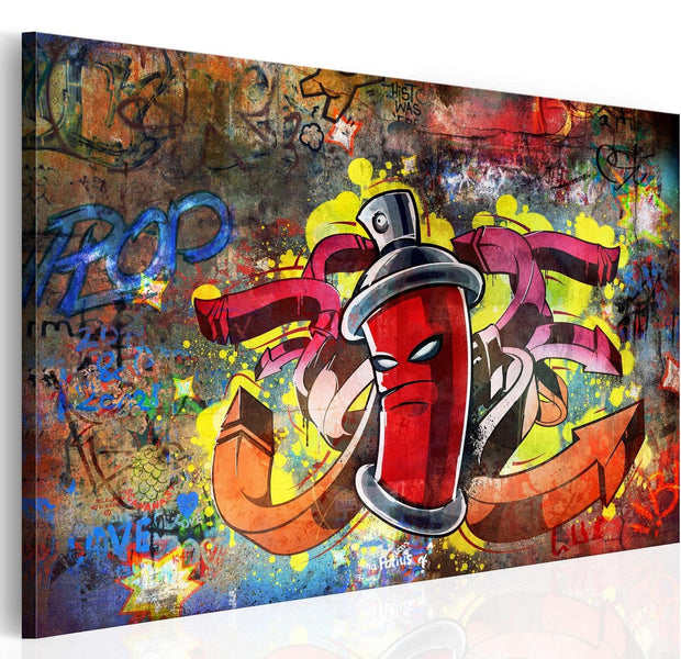 Stretched Canvas Street Art - Graffiti Master-Tiptophomedecor
