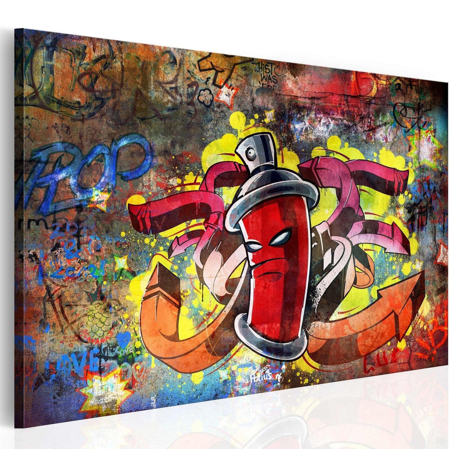 Stretched Canvas Street Art - Graffiti Master-Tiptophomedecor