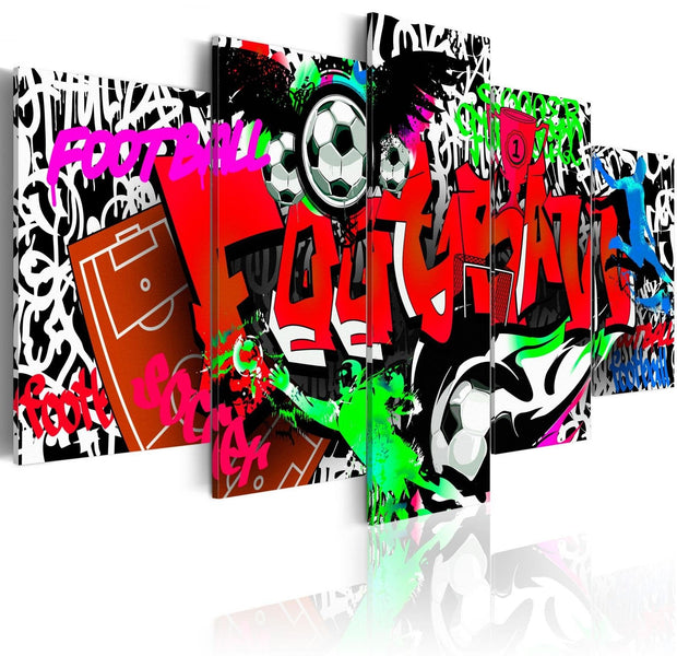 Stretched Canvas Street Art - Sports Madness-Tiptophomedecor