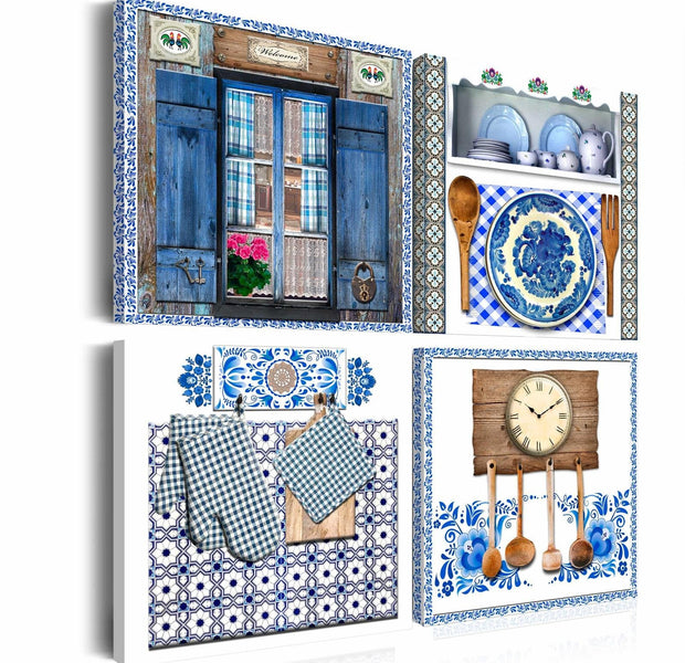 Stretched Canvas Vintage Art - A Taste Of Tradition-Tiptophomedecor