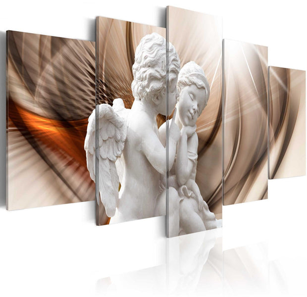 Stretched Canvas Vintage Art - Angelic Duet-Tiptophomedecor