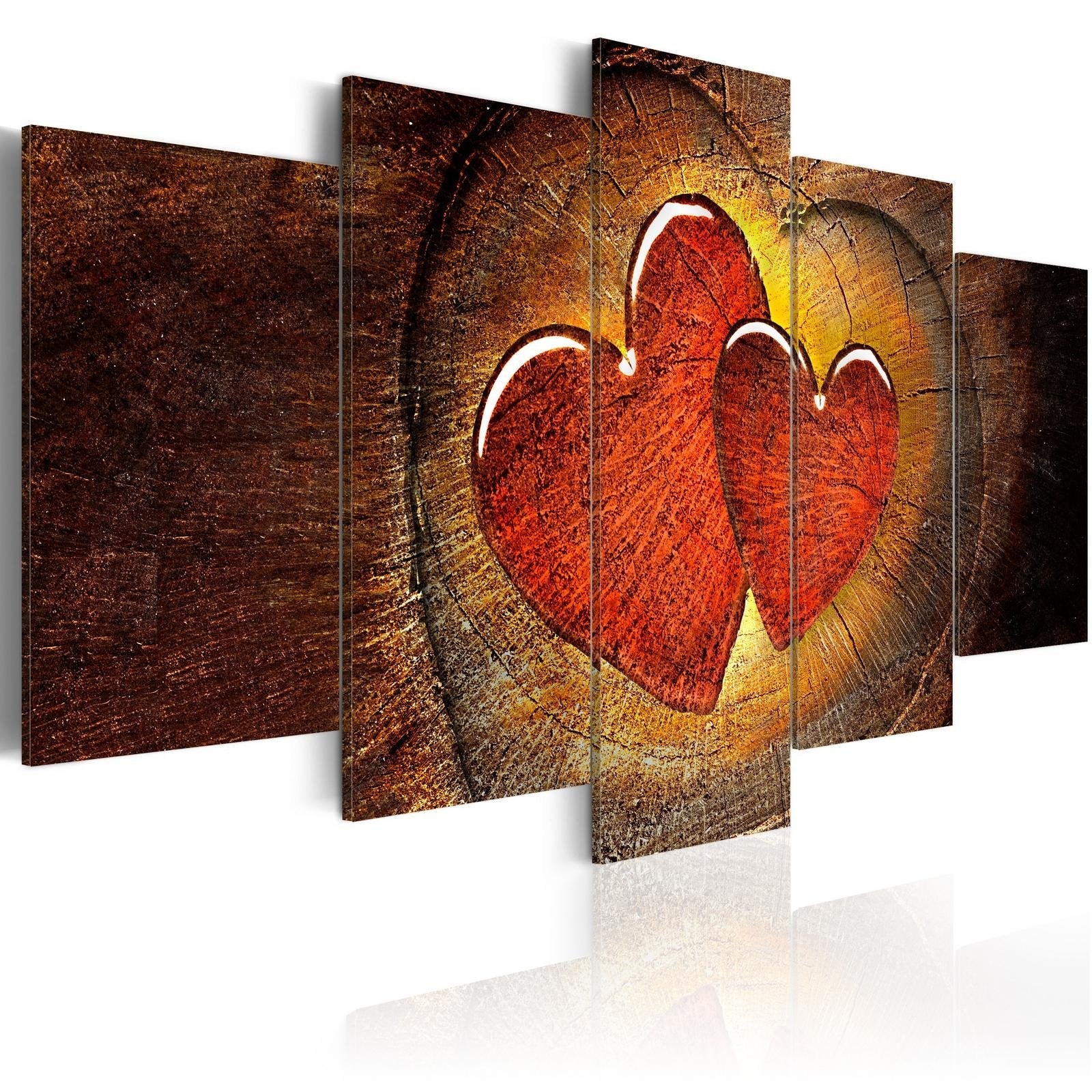 Stretched Canvas Vintage Art - Beating Of Your Heart-Tiptophomedecor