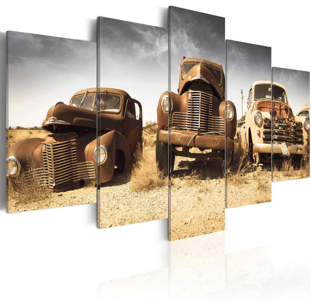 Stretched Canvas Vintage Art - Cars With Soul-Tiptophomedecor
