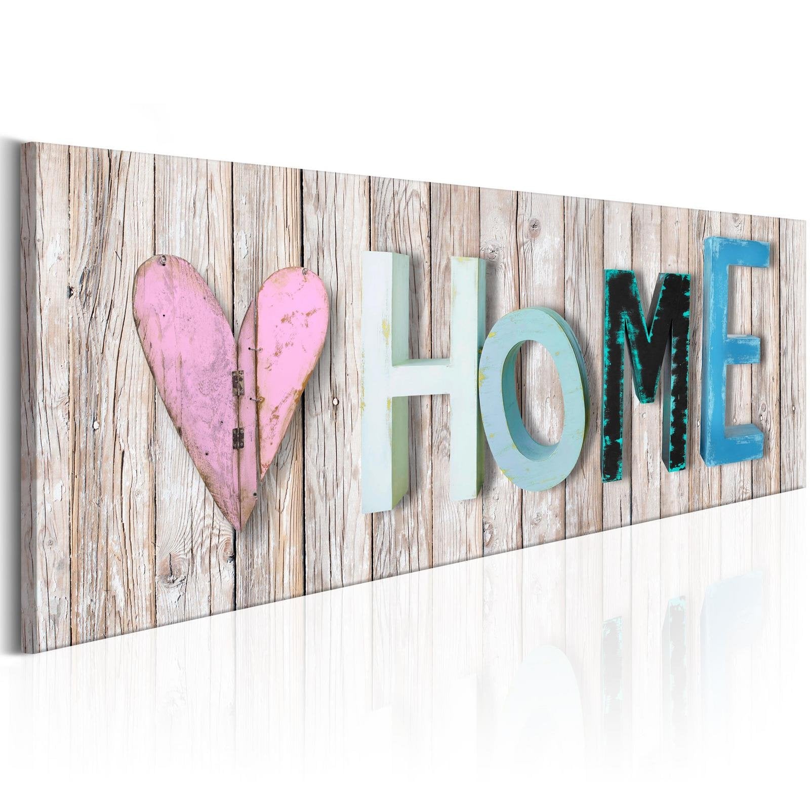 Stretched Canvas Vintage Art - Colourful Cottage-Tiptophomedecor