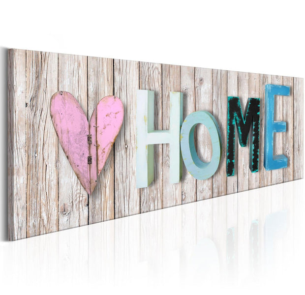 Stretched Canvas Vintage Art - Colourful Cottage-Tiptophomedecor