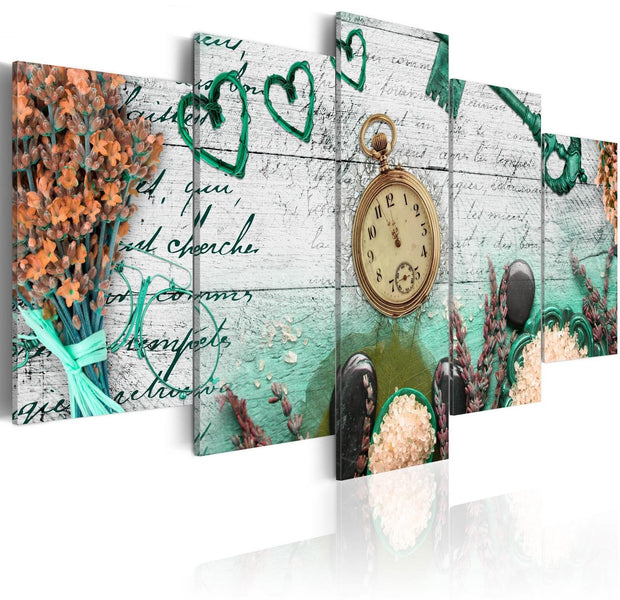 Stretched Canvas Vintage Art - Emerald Composition-Tiptophomedecor