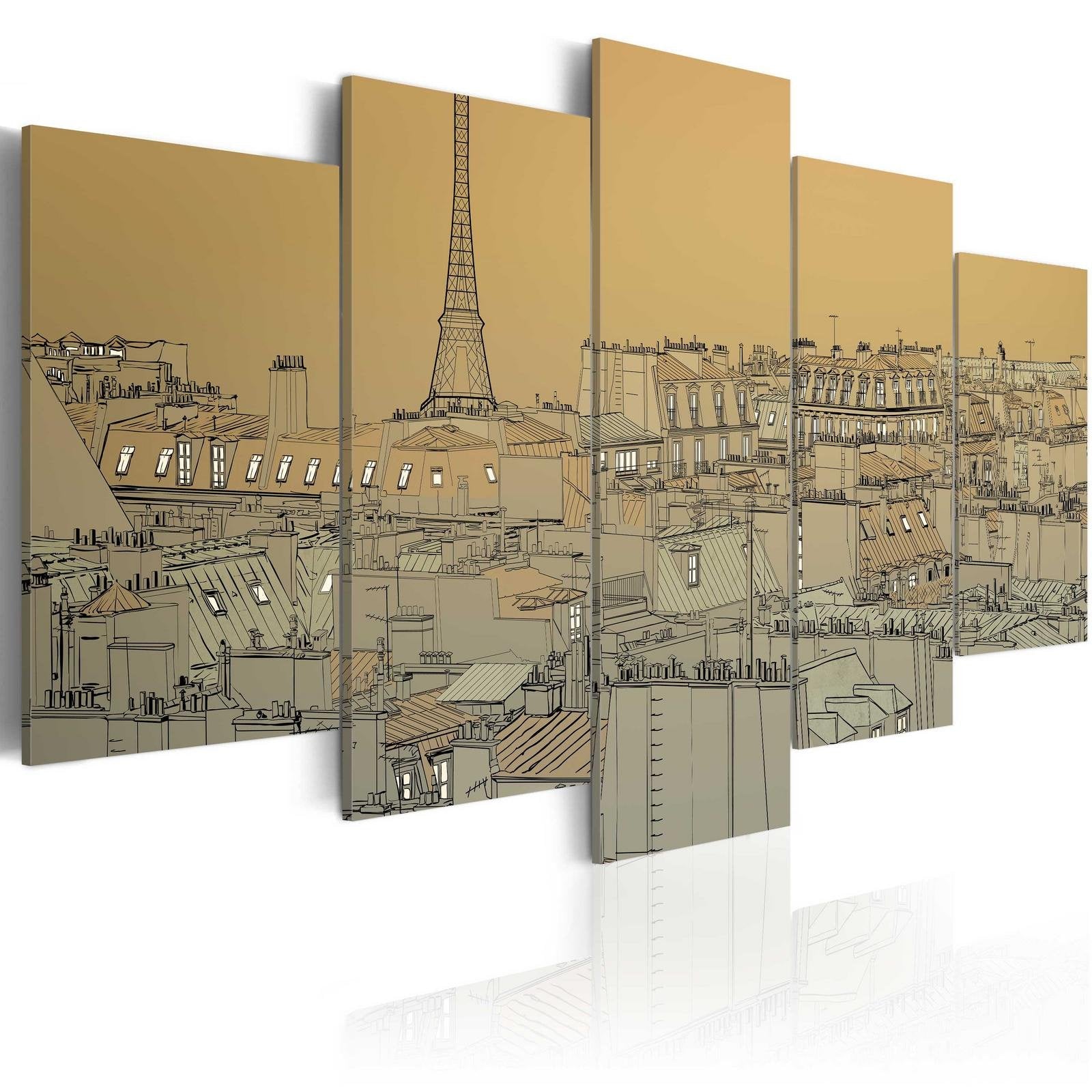 Stretched Canvas Vintage Art - Good Old Paris (Vintage)-Tiptophomedecor