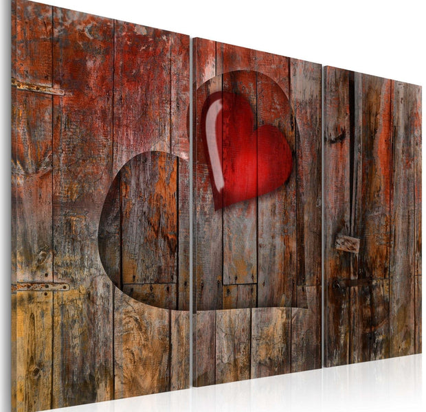 Stretched Canvas Vintage Art - Heart To Heart-Tiptophomedecor